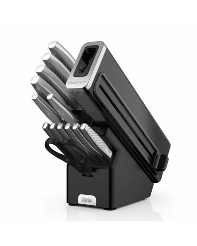 Knife Set NINJA Steel Wood Stainless steel 14 Pieces (12 Units)