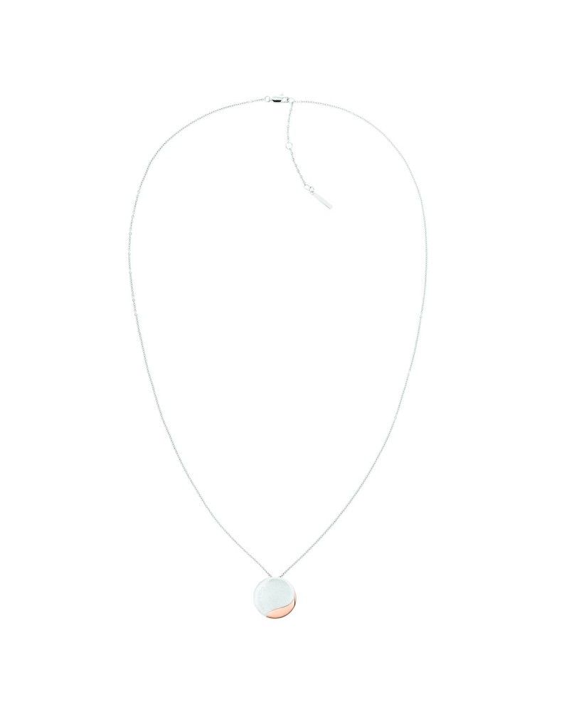 Collana Donna Calvin Klein Minimal Pendente Logo Acciaio Inossidabile