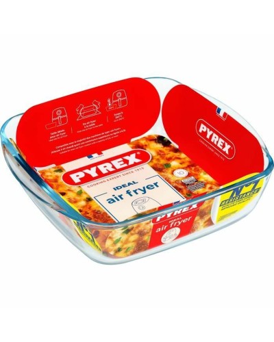 Uunivuoka Pyrex Läpinäkyvä Borosilikaattilasi Neliö