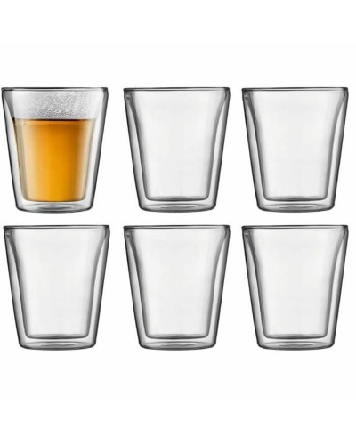 Set de Vasos Bodum 200 ml Transparente Vidrio de Borosilicato Liso 6 Piezas (6 Unidades)