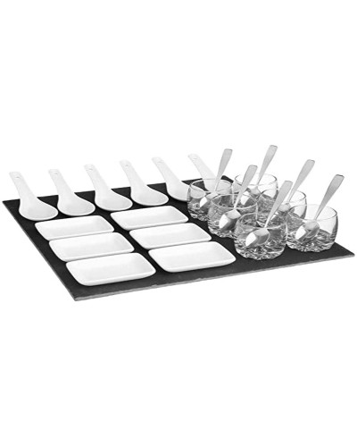 Set voor voorgerechtjes Secret de Gourmet Zwart Raad van bestuur (30 x 30 cm)