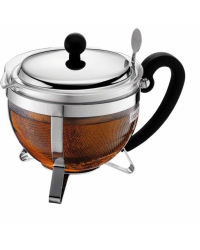 Teapot Bodum Grey 1 L Glass Stainless steel