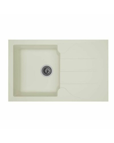 Lavello da Una Vasca con Scolapiatti Stradour Bianco