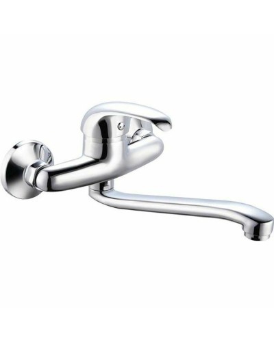 Mixer Tap Rousseau Mambo Grey Metal Brass
