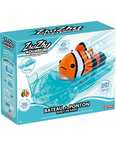 Lansay Zhu Zhu Aquarium - Jeu Interactif pour Hamsters Robots - Amusement et Découverte
