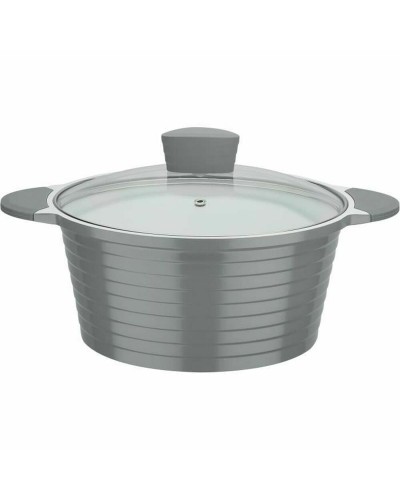 Topf GSW Weiß Grau aus Keramik Aluminiumguss 2 Stücke