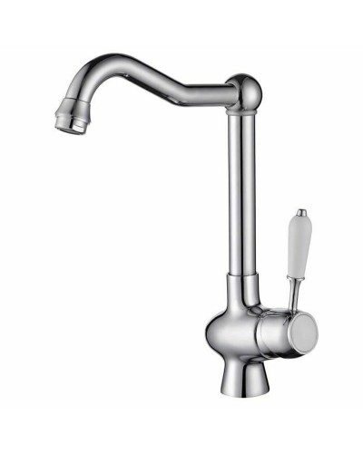 Mixer Tap Rousseau Grey Chrome Stainless steel Brass