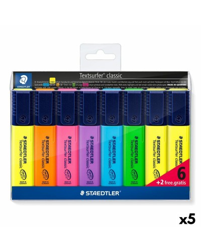 Fluorescerande markörsuppsättning Staedtler Textsurfer Classic Multicolour (5 antal)
