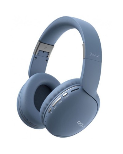 DCU MULTIF Auricolari Bluetooth Azzurri - Wireless, Microfono Integrato, Sport e Musica 
