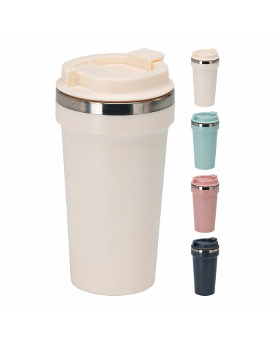 Glass with Lid Excellent Houseware 500 ml