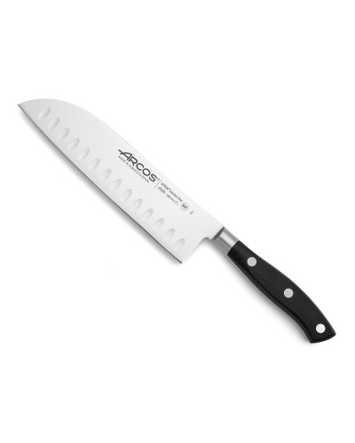 Santokumesser Arcos serie riviera Schwarz Stahl Polyoxymethylen 18 cm