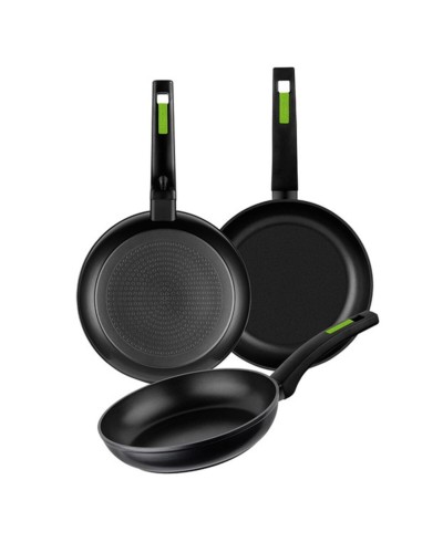 Set di padelle Monix TP-8435092423253_240019_Vendor Verde Alluminio Bachelite 26 cm 3 Pezzi
