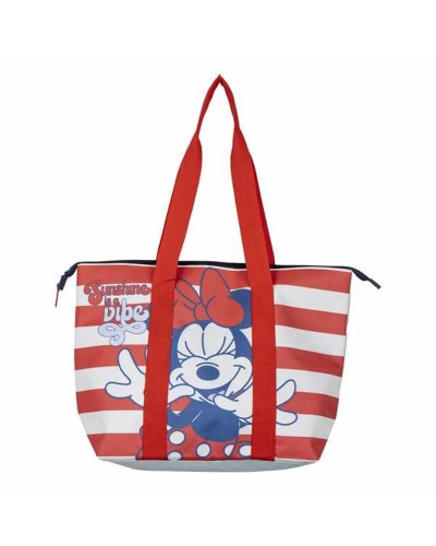 Strandtasche Minnie Mouse Weiß Rot 47 x 33 x 15 cm