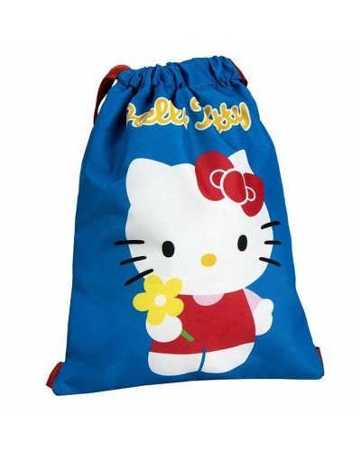 Backpack with Strings Hello Kitty Blue 27 x 33 cm