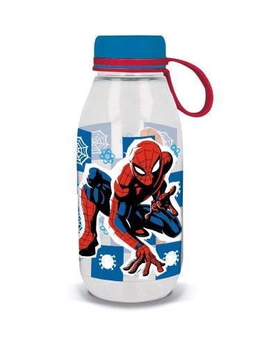 Wasserflasche Spider-Man CZ11360 460 ml Blau Silikon