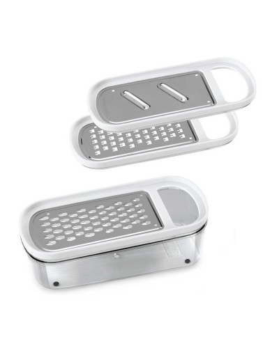 Râpe Metaltex Rap-Box 3 en 1 : ABS, récipient en acrylique, 21 cm
