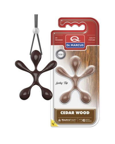 Deodorante per la Macchina Dr Marcus Lucky Top Legno di cedro Plastica Fragranza Ciondolo (12 Unità)