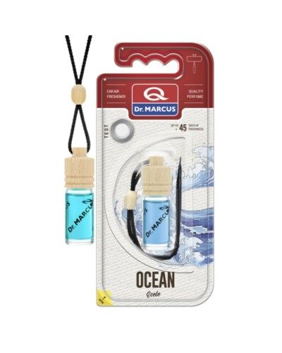 Ambientador para Coche Dr Marcus Ecolo Ocean 4,5 ml Madera Cristal Fragancia Colgante 4 Piezas