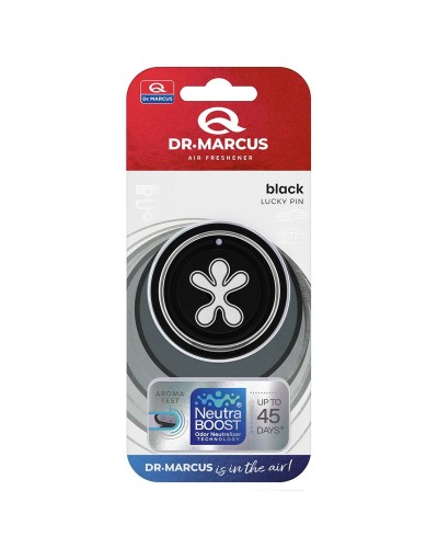 Auto luchtverfrisser Dr Marcus Lucky Pin black Plastic