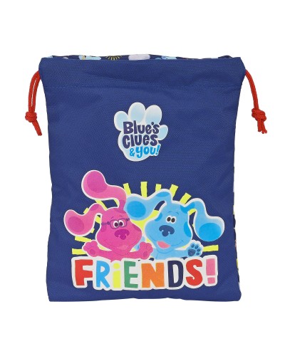 Mellanmålsväska Blue's Clues Marinblå PVC 20 x 25 cm Säck