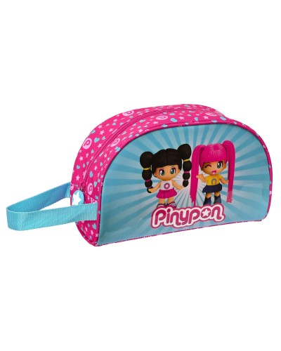 Neceser de Viaje Pinypon Azul Rosa Poliéster 300D 26 x 16 x 9 cm