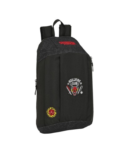 Mochila de Senderismo Stranger Things Negro 22 x 39 x 10 cm