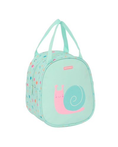 Sac glacière goûter Safta Escargot Turquoise 19 x 22 x 14 cm
