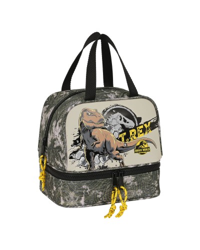 Lunchtrommel Jurassic World Warning Grijs 20 x 20 x 15 cm