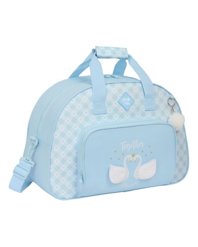 Sac de sport Glow Lab Cisnes Bleu clair 48 x 33 x 21 cm