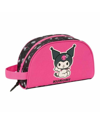 Necessaire per la Scuola Kuromi Nero Fucsia 26 x 16 x 9 cm