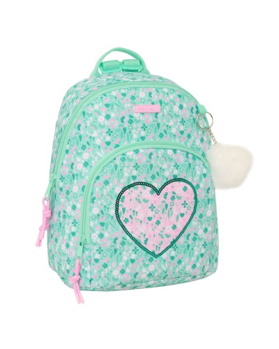 Sac à dos Casual Safta Cuore Menthe 25 x 30 x 13 cm Mini