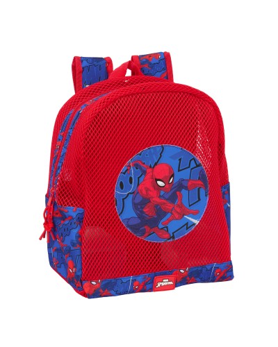 Strandryggsäck Spider-Man Blå Röd 30,5 x 24 x 18 cm Barn