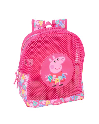 Mochila para la playa Peppa Pig Rosa 30,5 x 24 x 18 cm Infantil