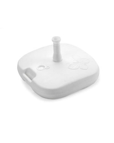 Progarden Umbrella Base | 44x44x12cm | White Polypropylene | Sturdy and Durable
