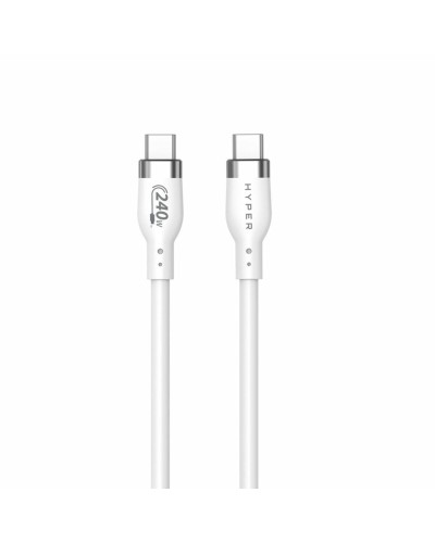 USB-C-kabel Hyper HJ4002WHGL Vit 2 m