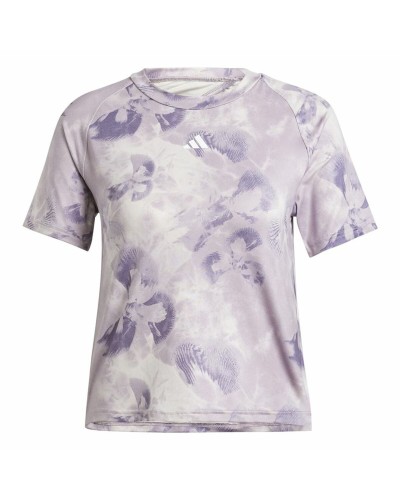 T-shirt med kortärm Dam Adidas Essentials Aop Flower (M)