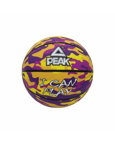 Basketball Peak Peak Camo Ball Gelb Lila (Größe 5)