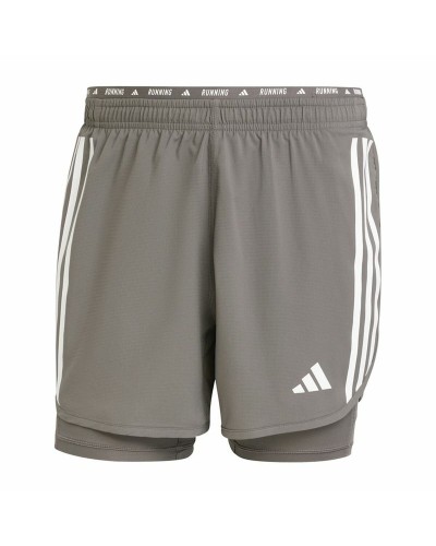 Pantalones Cortos Deportivos para Hombre Adidas Own The Run 3 Bandas 2In1