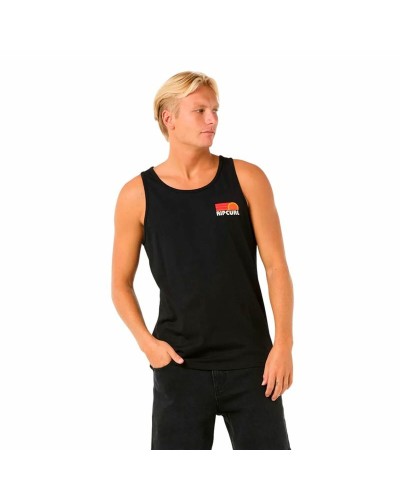 Camiseta de Tirantes Hombre Rip Curl Casual Revival Peaking Tank Negro