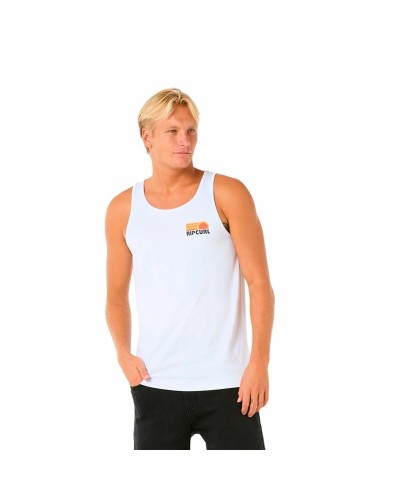 Camiseta de Tirantes Hombre Rip Curl Casual Revival Peaking Tank Blanco