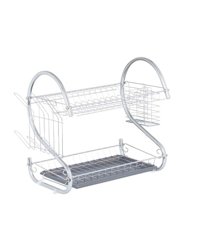 Égouttoir Gris pour Évier - Dimensions 45,5 x 24,5 x 37,5 cm - Organisez votre Cuisine
