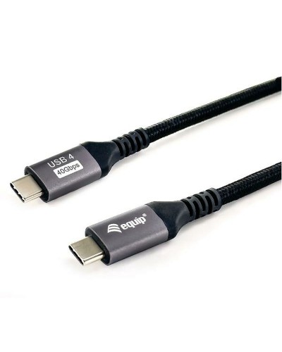 USB-C till USB-C Kabel Equip 128383 2 m Svart