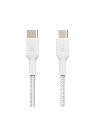 USB-C-kabel Belkin CAB004BT2MWH2PK Wit 2 m (2 Stuks)
