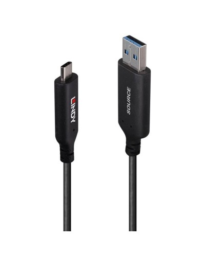 USB-kabel LINDY 43395 Zwart