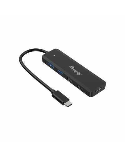 USB-HUB Equip 12896407101 Svart