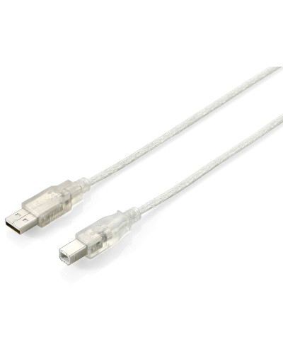 USB 2.0 A zu USB-B-Kabel Equip 128652 Silberfarben 5 m