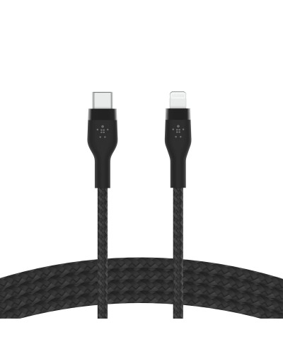 Kabel USB-C naar Lightning Belkin CAA011BT2MBK 2 m Zwart