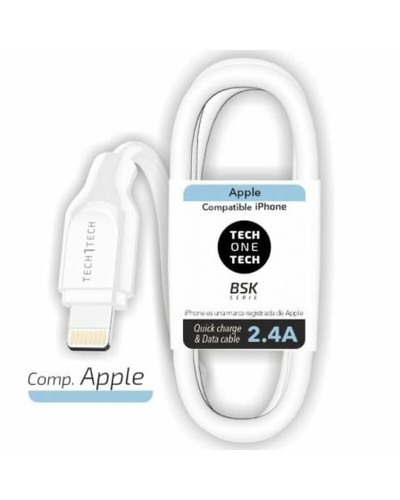 Cable Lightning Tech One Tech Blanco