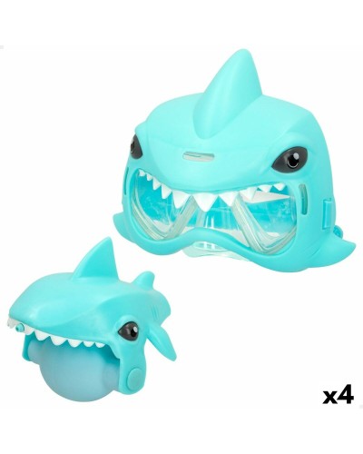 Set pistola ad acqua e maschera subacquea Eolo Squalo 18 x 15 x 8,5 cm (4 Unità)