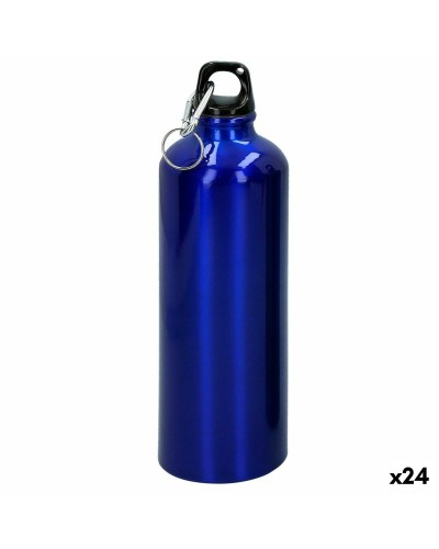 Vattenflaska Aktive 750 ml Karbinhake Aluminium 7 x 25 x 7 cm (24 antal)